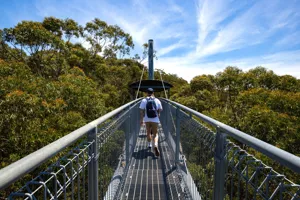 Man Walking On Cantilever