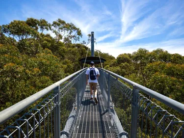 Man Walking On Cantilever